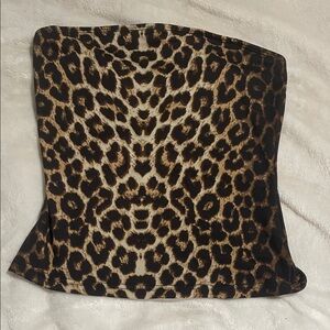 SHEIN Leopard Print Tube Top